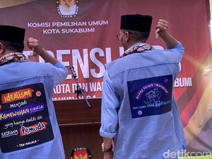 Berompi Kutipan Tan Malaka, Fahmi-Dida Daftar KPU Kota Sukabumi Berompi Kutipan Tan Malaka, Fahmi-Dida Daftar KPU Kota Sukabumi