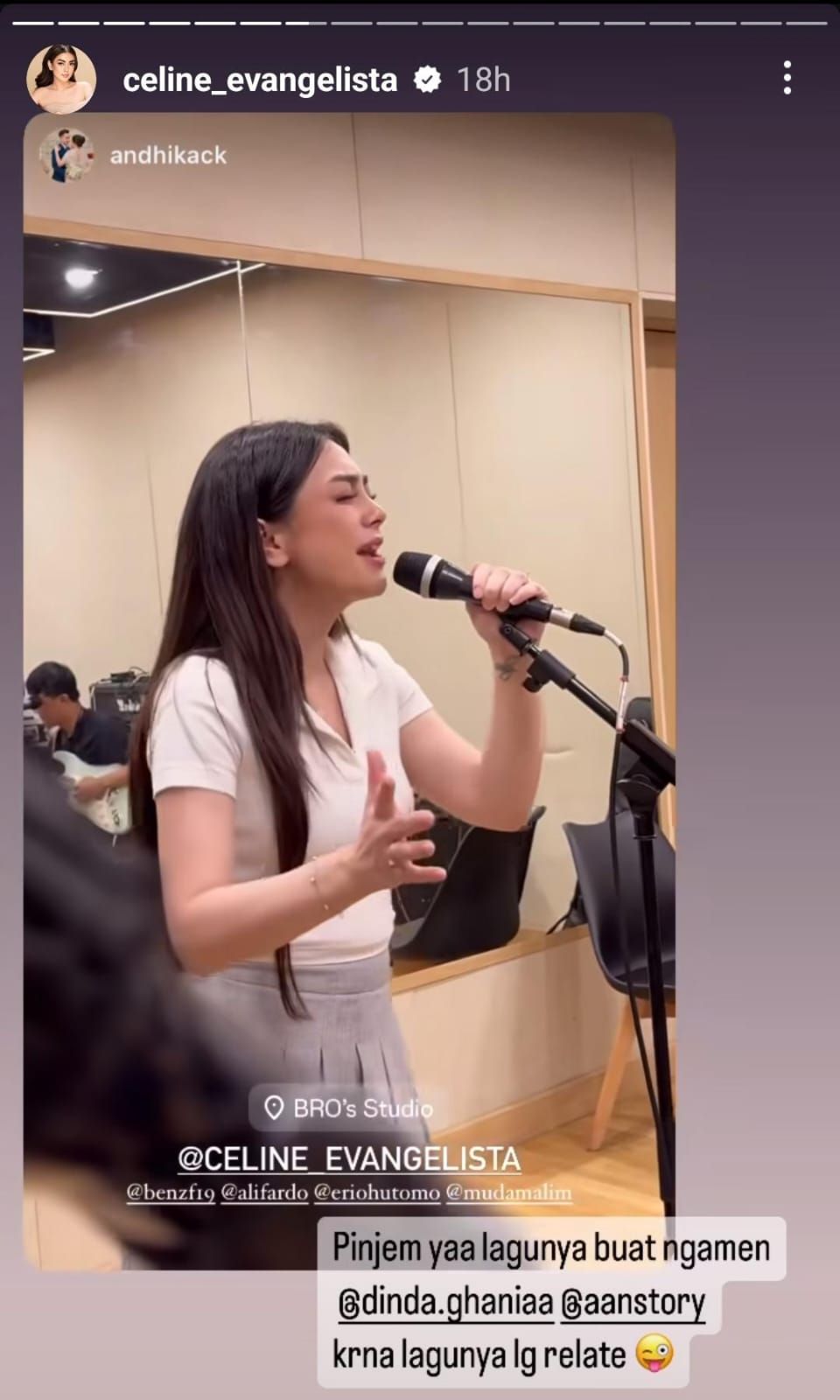 Unggahan Celine Evangelista