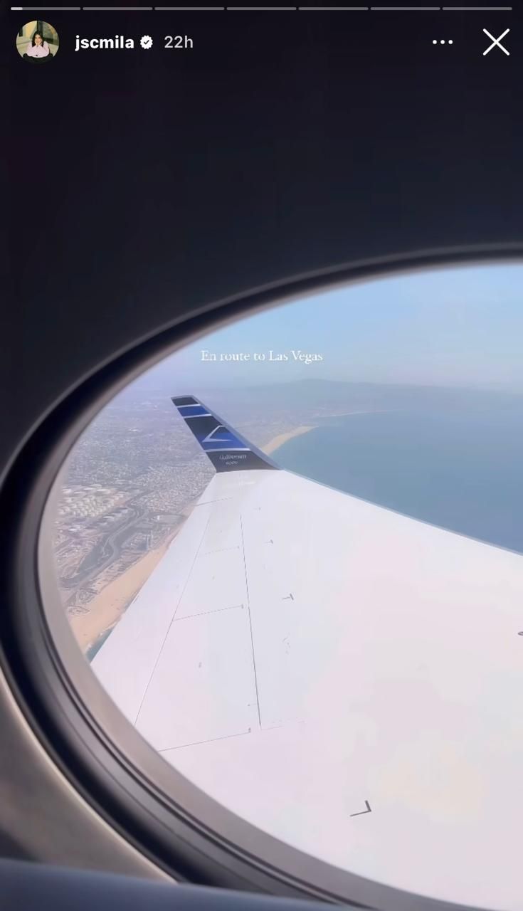 Instagram Story Jessica Mila naik jet pribadi