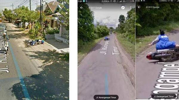 Kumpulan Foto Aneh yang Terekam dari Mobil Google