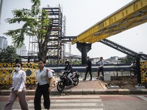 Penampakan Proyek JPO Berkonsep Modern di Sunter Barat