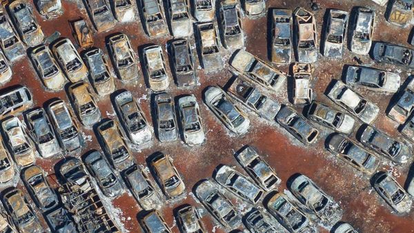 Ratusan Mobil Sitaan di Brasil Ludes Dilalap Api Kebakaran Ladang
