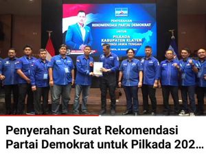 Demokrat Resmi Usung Herry Wibowo-Wahyu Adi di Pilkada Klaten