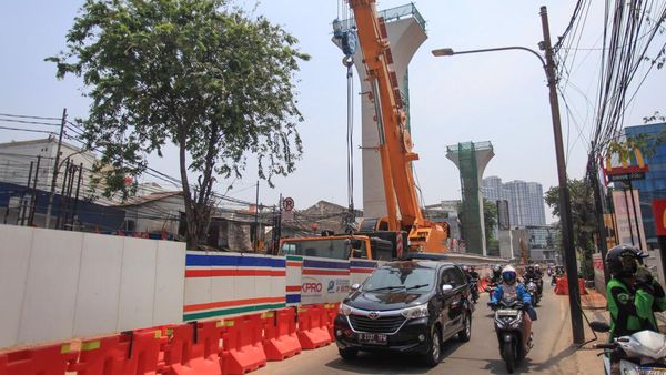 Ada Rekayasa Lalu Lintas di Jalan Tambak Imbas Proyek LRT Jakarta