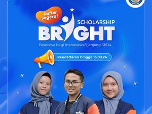 Bright Scholarship 2024 untuk Maba Buka Pendaftaran, Cek Daftar Kampusnya! Bright Scholarship 2024 untuk Maba Buka Pendaftaran, Cek Daftar Kampusnya!
