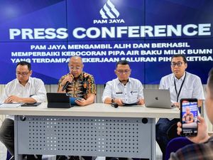 PAM Jaya Pastikan Kebocoran Pipa Air Baku di Jaksel Selesai Diperbaiki