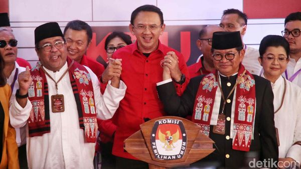 Ditemani Ahok, Pramono Anung-Rano Karno Daftar Pilgub Jakarta