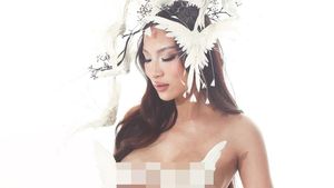 8 Gaya Berani Patricia Gouw Pemotretan Seksi Pamer Baby Bump