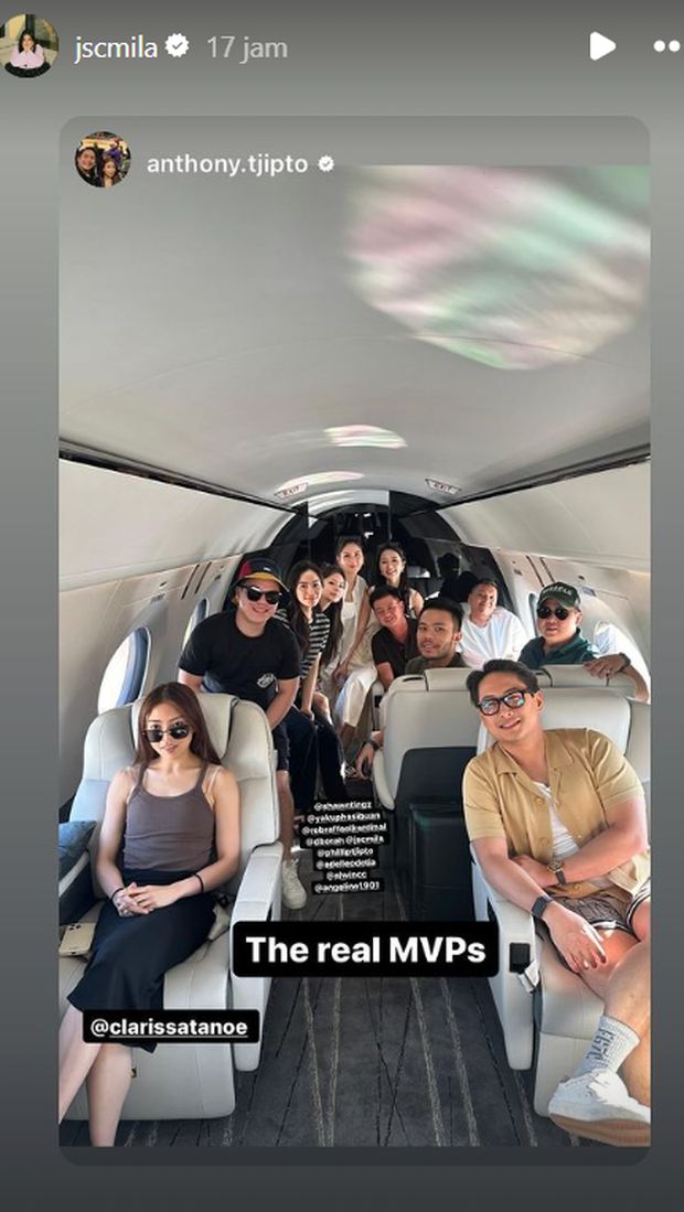Potret Jessica Mila Naik Pesawat Jet Pribadi Bareng Genk Anak Konglomerat di Amerika