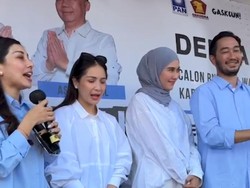 Jeje Deklarasi Maju Pilbup Kabupaten Bandung Barat Ditemani Syahnaz-Nagita