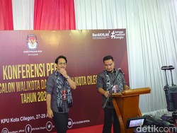 Diusung 8 Partai, Robinsar-Fajar Daftar Maju Pilwalkot Cilegon ke KPU