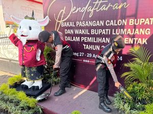 Kantor KPU Lumajang Disterilkan Demi Keamanan Pendaftaran Pilbup