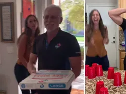 Kocak! Janjikan Uang Tip Besar, Anak Muda Ini Tantang Kurir Pizza