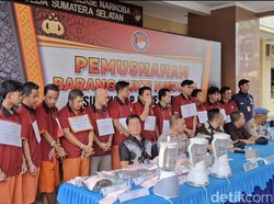 Polda Sumsel Musnahkan 7 Kg Sabu, 1 Tersangka Mantan Caleg Gagal