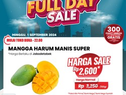 Mangga Harum Manis Super Rp 2.600/100 Gram di Transmart Full Day Sale