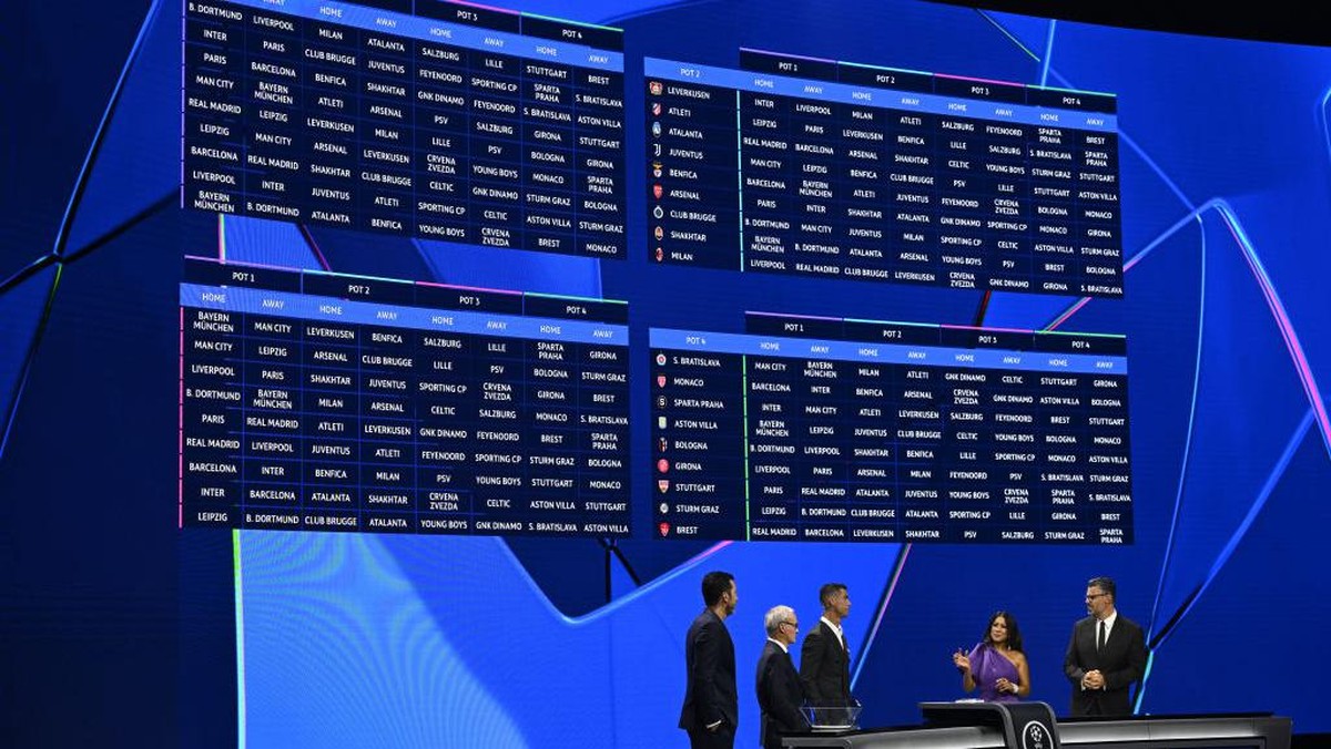 Hasil undian format baru Liga Champions musim ini disambut antusias Barcelona. (Foto: Kristian Skeie - UEFA/UEFA via Getty Images)