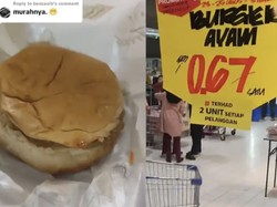 Wow! Burger di Supermarket Ini Harganya Cuma Rp 2 Ribu