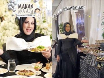 Mewah! Menu Ultah Mama Ala yang Digelar Tasyi Athasyia di Hotel