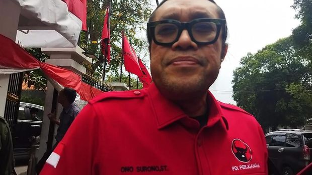 Ketua DPD PDIP Jabar, Ono Surono, di kantor DPP PDIP, Menteng, Jakarta Pusat, Kamis (29/8/2024).