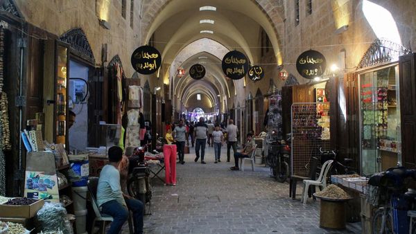 Potret Pasar Tua di Aleppo Kembali Bergeliat