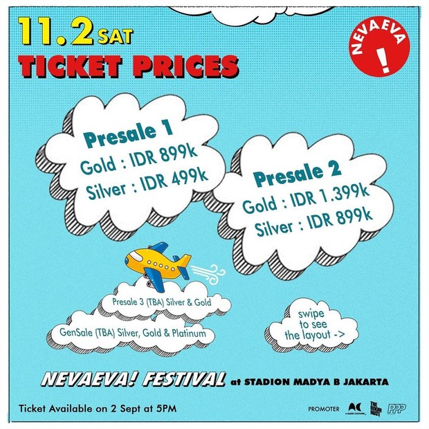 Harga tiket NEVAEVA! Festival/ Foto: instagram.com/nevaeva_indonesia Harga tiket NEVAEVA! Festival/ Foto: instagram.com/nevaeva_indonesia