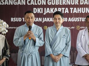 Pakai Piyama, Dharma-Kun Tes Kesehatan Pilgub Jakarta