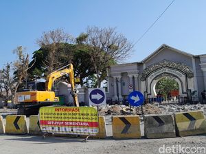 Jalan Sumpah Pemuda Depan TPU Bonoloyo Solo Ditutup, Ini Alternatifnya