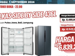 Beli Kulkas Jumbo Hemat Rp 2 Jutaan di Transmart Full Day Sale!