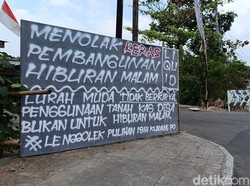 Satpol PP DIY Setop Pembangunan Klub Malam di TKD Kronggahan