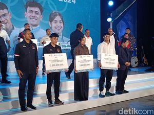 Bonus Total Rp 6 Miliar untuk Para Peraih Medali Olimpiade 2024 Bonus Total Rp 6 Miliar untuk Para Peraih Medali Olimpiade 2024