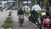 Potret Jalur Sepeda yang Jadi Bahasan di Pilgub Jakarta