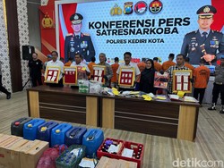 12 Tersangka Narkoba di Kota Kediri Dibekuk Dalam 2 Bulan Terakhir