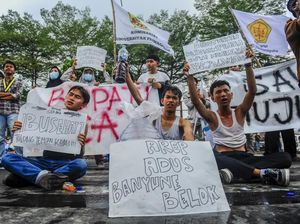 Mahasiswa di Serang Gelar Aksi Protes Pencemaran Sungai Ciujung