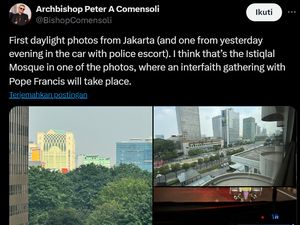 Saat Rombongan Paus Fransiskus Kira Bangunan Tanah Abang Adalah Istiqlal Saat Rombongan Paus Fransiskus Kira Bangunan Tanah Abang Adalah Istiqlal
