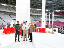 Kapolri-Panglima TNI Pastikan Kesiapan Parkir-Rekayasa Lalin Saat Misa Paus