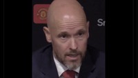 Usai MU digasak Liverpool tiga gol tanpa balas, ten Hag bilang dirinya bukanlah Harry Potter. Langsung ada yang bilang ia lebih cocok lagi Baldemort, perpaduan ledekan bald alias botak dan lord Voldemort musuhnya Harry Potter. Foto: dok. Internet/X (Twitter)