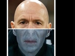 Sampai ada yang memiripkannya dengan tokoh antagonis di kisah Harry Potter tersebut. Foto: dok. Internet/X (Twitter)