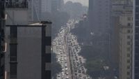 Penampakan Sao Paulo Brasil Dikepung Asap Beracun