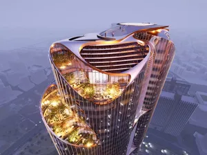 Wujud Gedung Hidrogen di Ibu Kota Baru Mesir, Tertinggi di Afrika Wujud Gedung Hidrogen di Ibu Kota Baru Mesir, Tertinggi di Afrika