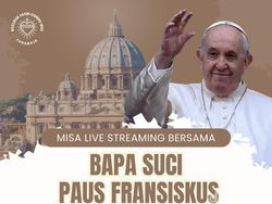 Gereja-gereja Katolik di Surabaya Live Streaming Misa Paus Fransiskus