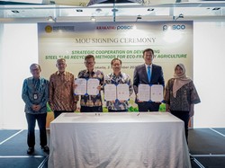 Limbah Baja Kini Diolah Jadi Bahan Baku Pupuk