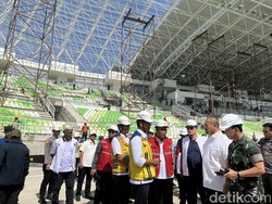 Menteri PMK Sebut Stadion Utama Sumut untuk Penutupan PON XXI Sudah 94%