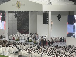 Viva Il Papa Kembali Menggema Saat Paus Fransiskus Tinggalkan Stadion GBK