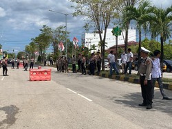Polres Paser Sukses Amankan Proses Pendaftaran Cabup-Cawabup ke KPU