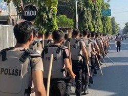 Personel Samapta Polres Mojokerto Kota Digembleng Amankan Pilkada 2024