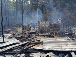 Gudang Penyimpan BBM Ilegal di OKU Terbakar, Polisi Buru Pemiliknya