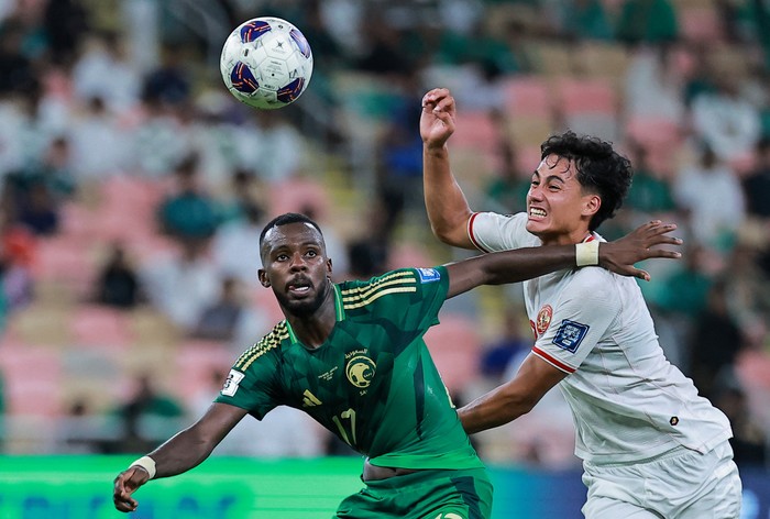 Soccer Football - World Cup - AFC Qualifiers - Group C - Saudi Arabia v Indonesia - King Abdullah Sports City, Jeddah, Saudi Arabia - September 5, 2024 Saudi Arabias Hassan Tambakti in action REUTERS/Stringer