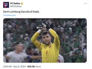 Akun FC Dallas Terus Bahas Paes, Netizen: Orang Indonesia, Min? Akun FC Dallas Terus Bahas Paes, Netizen: Orang Indonesia, Min?