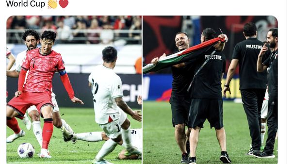 Heboh Palestina Tahan Imbang Korsel di Kandang Lawan