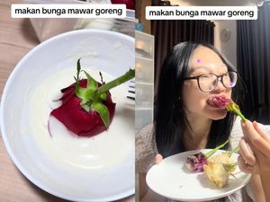 Nyeleneh! Wanita Ini Bikin Bunga Mawar Goreng Tepung Nyeleneh! Wanita Ini Bikin Bunga Mawar Goreng Tepung